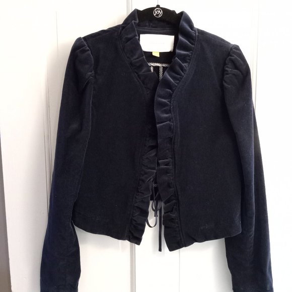 Anthropologie leifsdottir velvet blazer size 0 - Picture 1 of 6